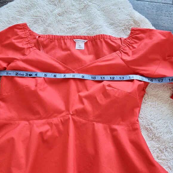 Club Monaco Ulmera Off The Shoulder Peplum Top in Papaya Red Sz 0 - Picture 7 of 11